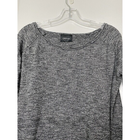 ZARA 2 Shirt Women's Size S Gray Beige Long Sleeve Sweatshirt Outdoor Casual - Picture 15 of 16